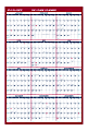 AT-A-GLANCE® Vertical/Horizontal Erasable Wall Calendar, 24" x 36", January to December, PM2628