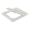 Cambro 1/6 Size FlipLid Hinged/Notched Cover, Clear 1 thumbnail image