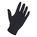 Genuine Joe Disposable Powdered Ultra Latex Industrial Gloves, Medium, 8 Mil, Black, Box Of 100