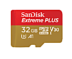 SanDisk Extreme® PLUS microSDHC™ UHS-I card, 32GB