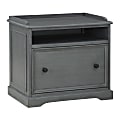 Office Star™ Country Meadows 27"W x 18"D 1-Drawer Lateral File Cabinet, Plantation Gray