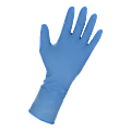 Genuine Joe Max Protection Disposable Powder-Free Industrial Latex Gloves, Medium, 14 Mil, Dark Blue, Box Of 50