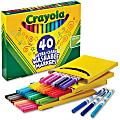 Crayola® Ultra-Clean Washable Markers, Fine Point, Assorted Colors, Set Of 40 Markers 1 thumbnail image