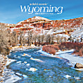 2025 BrownTrout Wyoming Wild & Scenic Monthly Plastic-Free Square Wall Calendar, 12" x 12", American States, January to December 2025, 9781975475987 1 thumbnail image