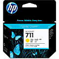 HP 711 Yellow Ink Cartridges, Pack Of 3, CZ132A