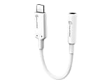 ALOGIC Elements PRO 10cm USB-C to 3.5mm Audio Adapter, 3.94", White 1 thumbnail image