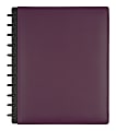 TUL® Custom Note-Taking System Discbound Notebook With Leather Cover, Letter Size, Narrow Ruled, 60 Sheets, Purple 1 thumbnail image