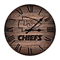 Imperial NFL Rustic Wall Clock, 16”, Kansas City Chiefs