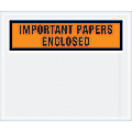 Tape Logic® Preprinted Packing List Envelopes, Important Papers Enclosed, 10" x 12", Orange, Case Of 500