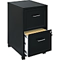 Lorell® SOHO 18"D Vertical 2-Drawer Mobile File Cabinet, Black 1 thumbnail image