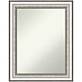 Amanti Art Non-Beveled Rectangle Framed Bathroom Wall Mirror, 29-1/4" x 23-1/4", Salon Silver 1 thumbnail image