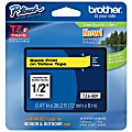 Brother® TZe-631 Black-On-Yellow Tape, 0.5" x 26.2'