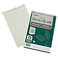 SKILCRAFT® Steno Notebooks, 6" x 9", Legal/Wide Ruled, 160 Pages (80 Sheets), 100% Recycled, Green, Pack Of 6 (AbilityOne 7530-01-611-6427)