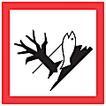 Tape Logic® Pictogram Labels, DL4247, Environment, Square, 2" x 2", Red/White/Black, Roll Of 500 1 thumbnail image