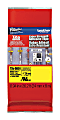 P-touch TZe Extra-Strength Adhesive Tape - 15/16"- Thermal Transfer - Black, Yellow - Polyethylene - Water Resistant - TZES651 1 thumbnail image