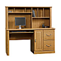 Sauder® Orchard Hills 59"W Computer Desk With Hutch, Carolina Oak 1 thumbnail image