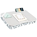 LapGear XL Designer Lap Desk, 14 1/2" x 18 1/2", Gray Damask