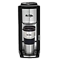 Mr. Coffee® Grind N Brew 1-Cup Coffeemaker With Built-In Grinder, Black/Stainless Steel 1 thumbnail image