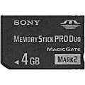 Sony 4 GB Memory Stick PRO Duo - Lifetime Warranty