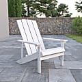 Flash Furniture Charlestown All-Weather Adirondack Chair, White