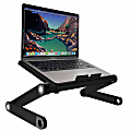 WorkEZ Lightweight Adjustable Aluminum Laptop Stand, Light Black