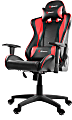 Arozzi Forte Ergonomic Faux Leather High-Back Gaming Chair, Black/Red