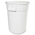 Gator 10-gallon Container - Lockable - 10 gal Capacity - Impact Resistant, Crush Resistant, Spill Resistant, Handle - 17" Height x 15.9" Width x 15.9" Depth - Polyethylene Resin, Plastic - White - 6 / Carton