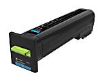 Lexmark™ CS820 Cyan Extra-High Yield Return Program Toner Cartridge 1 thumbnail image