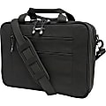 Mobile Edge Eco-Friendly Carrying Case (Briefcase) for 16" to 17" Apple iPad Notebook - Black - Cotton Canvas Body - Poly Fur Interior Material - 12.3" Height x 4.5" Width
