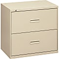 HON® 18"D Lateral 2-Drawer File Cabinet, Putty 1 thumbnail image