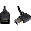 Eaton Tripp Lite Series Universal Reversible USB 2.0 Extension Cable (Reversible Right/Left-Angle A to A M/F), 1 - UR02418NRA 1 thumbnail image