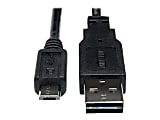 Tripp Lite 10ft USB 2.0 High Speed Cable Reversible A to 5Pin Micro B M/M 10' - USB cable - Micro-USB Type B (M) to USB (M) - USB 2.0 - 10 ft - black 1 thumbnail image