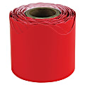 Carson Dellosa Education Plain Continuous-roll Scalloped Border - Fun Theme/Subject - 2" Height x 2.25" Width x 432" Length - Red - 1 Roll