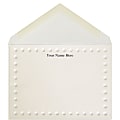 The Occasions Group Stationery Note Cards, 4 1/2" x 6 1/4"W, Flat, Bold Dot Border, Ecru Matte, Box Of 25 1 thumbnail image