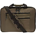 Mobile Edge Eco-Friendly Carrying Case (Briefcase) for 16" Apple iPad Notebook - Olive - Cotton Canvas Body - Poly Fur Interior Material - 12.3" Height x 4.5" Width