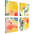 Trademark Global Print 1 Gallery-Wrapped 4-Panel Art Set By Sheila Golden, 36"H x 36"W