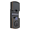 Array By Hampton Cooper 1.5 Smart Wi-Fi Connected Door Lock, 11”H x 8-1/2”W x 4-1/8”D, Tuscan Bronze