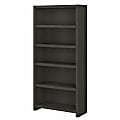 Bush Business Furniture Echo 66"H 5-Shelf Bookcase, Charcoal Maple, Standard Delivery 1 thumbnail image