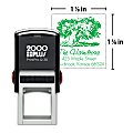 Custom 2000Plus® PrintPro™ Self-Inking Stamp, Q30P/Square, 1-1/8" x 1-1/8"