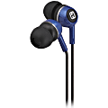 iHome Noise Isolation Earbuds With Interchangeable Ear Cushions, Blue