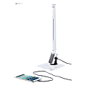 Lorell® LED Smart USB Desk Lamp, Dimmable, White