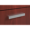 HON Contemporary Pull Set of 2, 4.75"W x 0.75"D x 0.69"H, Metal, Silver, 2 / Pack 1 thumbnail image