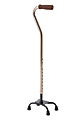 Medline Quad Canes, Small Base, Bronze, Case Of 2 1 thumbnail image