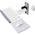 Ergotron Neo-Flex Wall Mount for Mouse, Keyboard - White - 5 lb Load Capacity