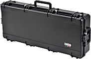 SKB Cases iSeries Protective Case With Layered Foam Interior, Cushion-Grip Handle And In-Line Skate Wheels, 42-1/2"H x 17"W x 7-1/2"D, Black