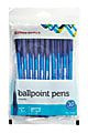 Office Depot® Brand Tinted Ballpoint Stick Pens, Medium Point, 1.0 mm, Blue Barrel, Blue Ink, Pack Of 10 1 thumbnail image