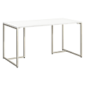 Bush Business Furniture Method 60"W Table Computer Desk, White, Standard Delivery
