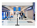 CTA Premium Thin Profile Sanitizing Station - Hand sanitizer/soap dispenser stand - steel, acrylic - black 1 thumbnail image
