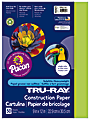 Tru-Ray® Construction Paper, 50% Recycled, 9" x 12" Brilliant Lime, Pack Of 50