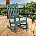 Flash Furniture Winston All-Weather Rocking Chair, Teal 1 thumbnail image